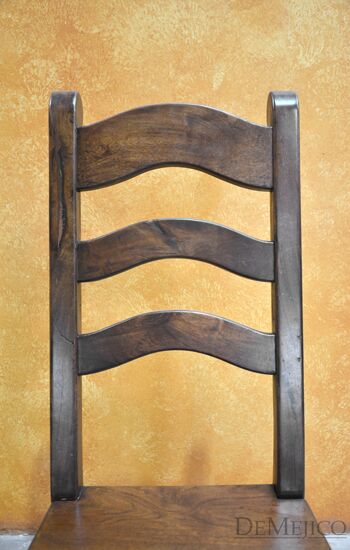 Silla Escalera Especial, Spanish Chair, Mesquite Chair, Solid Wood Chair