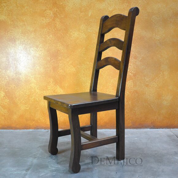 Silla Escalera Especial, Spanish Chair, Mesquite Chair, Solid Wood Chair