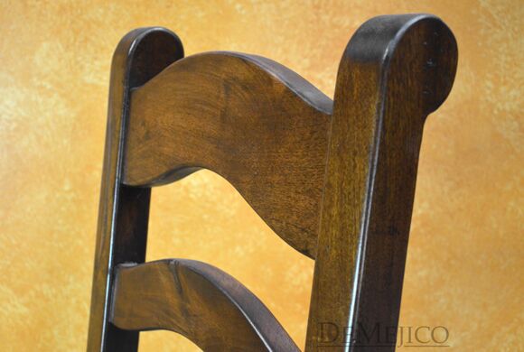 Silla Escalera Especial, Spanish Chair, Mesquite Chair, Solid Wood Chair