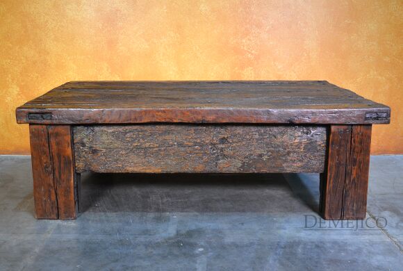 small reclaimed door coffee table