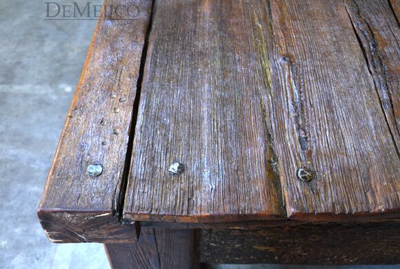 small reclaimed door coffee table