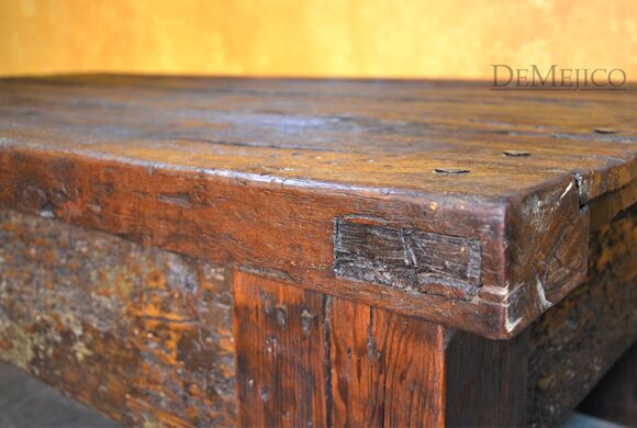 small reclaimed door coffee table