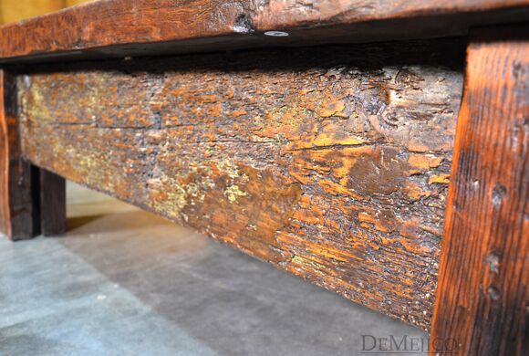 small reclaimed door coffee table