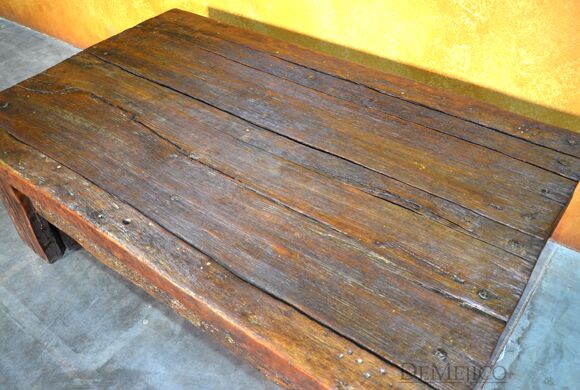 small reclaimed door coffee table