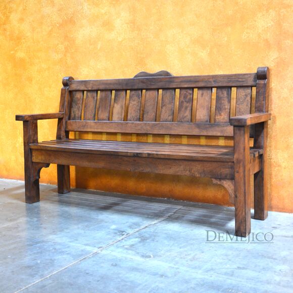 Banco del Parque, Spanish Wooden Bench, Park Style Bench