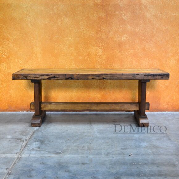 old wood bench