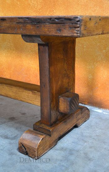 old wood bench