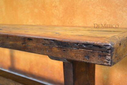 old wood bench