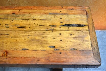 old wood bench