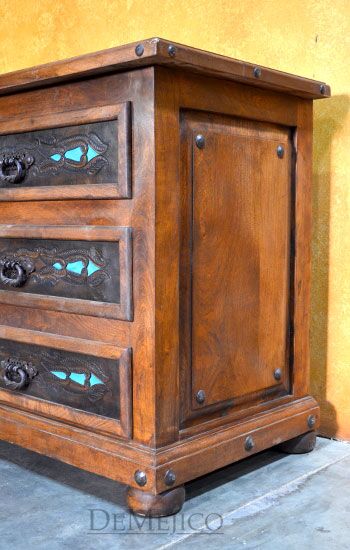 tooled leather dresser