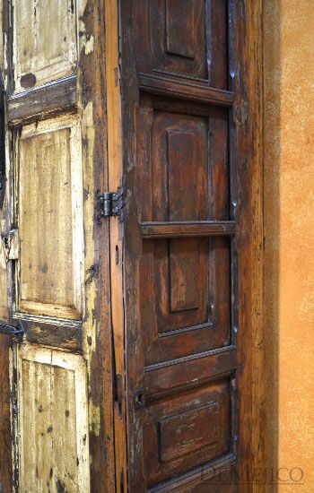 Rustic Armoire, Tall Armoire, Antique Old Door Armoire