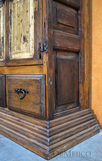 Rustic Armoire, Tall Armoire, Antique Old Door Armoire