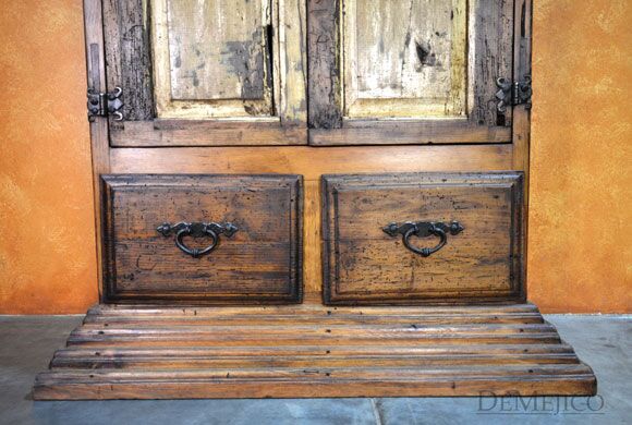 Rustic Armoire, Tall Armoire, Antique Old Door Armoire