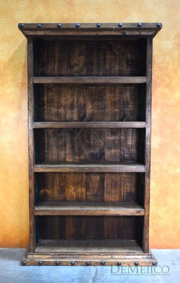 Old Wood Alamo Bookcase, Old Wood Bookcase