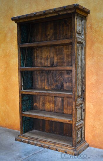 Old Wood Alamo Bookcase, Old Wood Bookcase