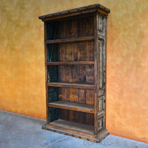 Old Wood Alamo Bookcase, Old Wood Bookcase