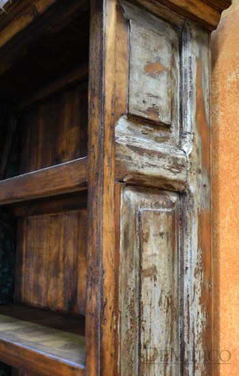 Old Wood Alamo Bookcase, Old Wood Bookcase