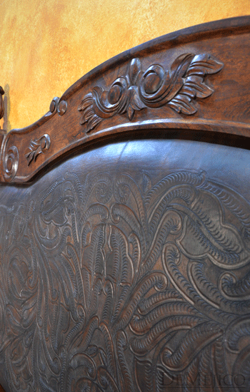tooled leather bed