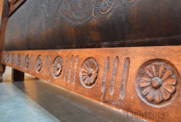 tooled leather bed