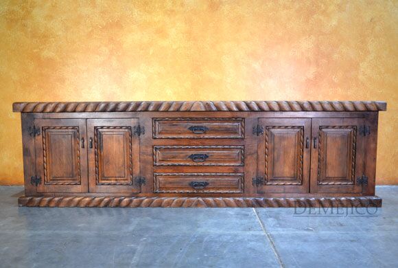 Spanish mesquite buffet table