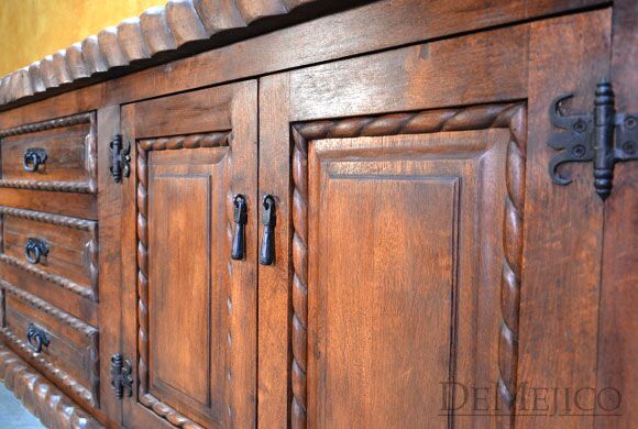 Spanish mesquite buffet table