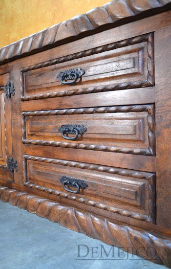 Spanish mesquite buffet table