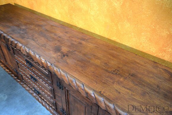 Spanish mesquite buffet table