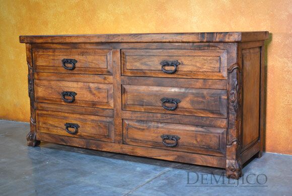 Spanish Poster Spanish Dresser, Spanish Carved Dresser