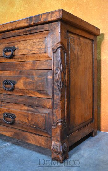 Spanish Poster Spanish Dresser, Spanish Carved Dresser