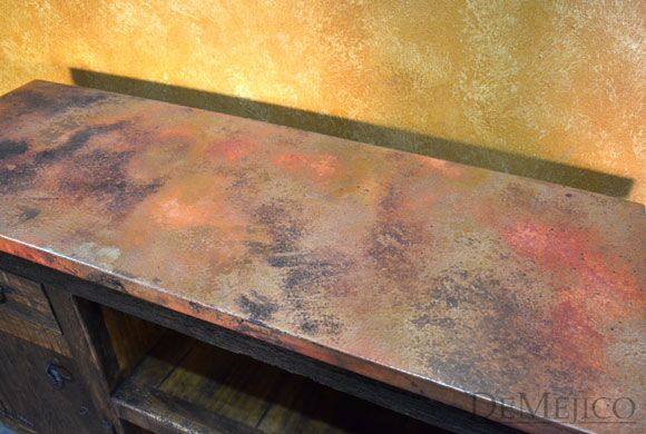 Rustic Copper Vanity, Original Spanish Vanity, Rustic Vanity