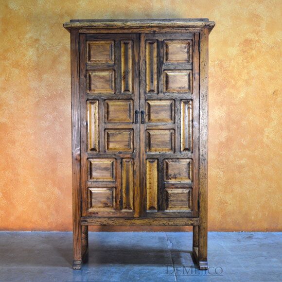 Hacienda Panel Armoire, Rustic Armoire, Tall Armoire, Rustic Modern Armoire
