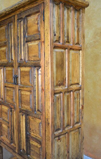 Hacienda Panel Armoire, Rustic Armoire, Tall Armoire, Rustic Modern Armoire