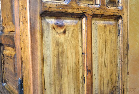 Hacienda Panel Armoire, Rustic Armoire, Tall Armoire, Rustic Modern Armoire