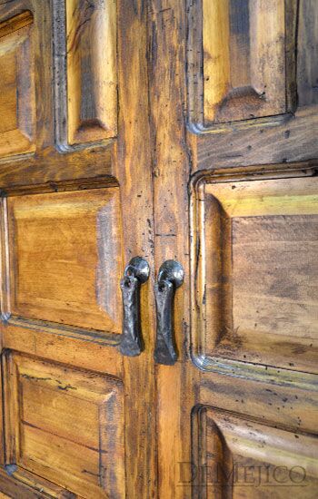 Hacienda Panel Armoire, Rustic Armoire, Tall Armoire, Rustic Modern Armoire