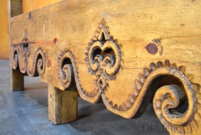 60" Banca Guadalajara, Spanish Colonial Bench, Outdoor Patio Bench