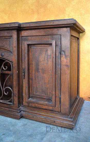 Old World Iron Buffet, Old World Buffet, Spanish Buffet, Spanish Dining Room