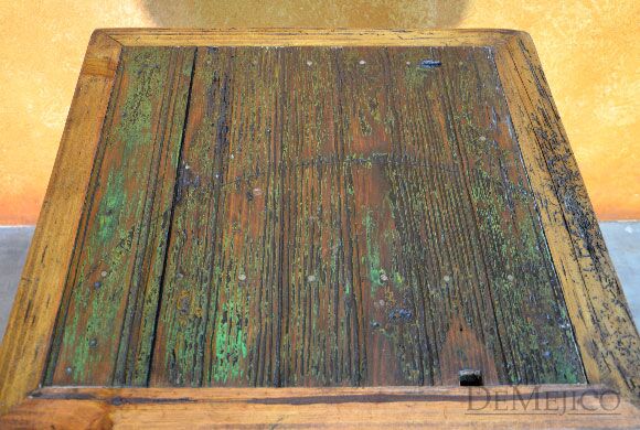 Colonial End Table Especial, Old Door Spanish End Table