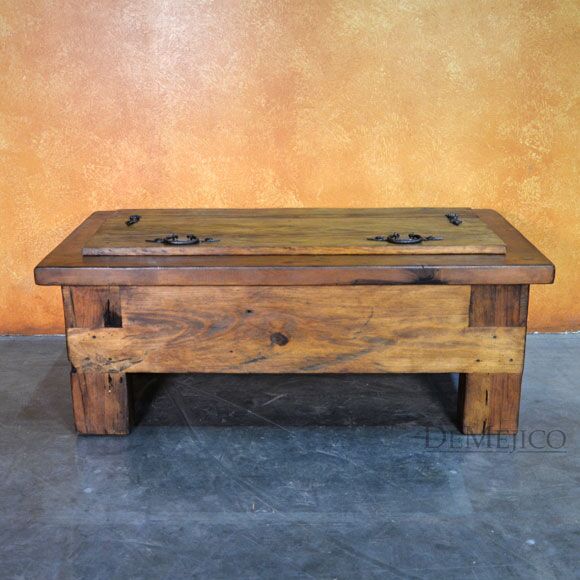 Rustic Storage Coffee Table, Old Door Coffee Table