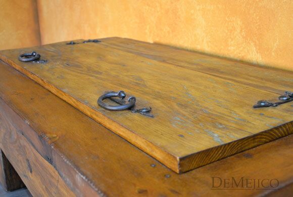 Rustic Storage Coffee Table, Old Door Coffee Table