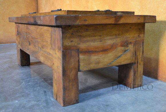 Rustic Storage Coffee Table, Old Door Coffee Table