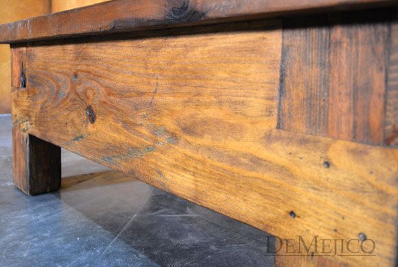 Rustic Storage Coffee Table, Old Door Coffee Table