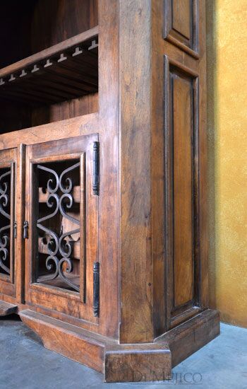 Old World Wine Cabinet, Rustic Wine Cabinet, Spanish Wine Storage Cabinet