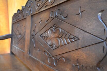 Banca Morelia, Spanish Bench, Spanish Colonial Chairs, Outdoor Bench, Hand carved bench