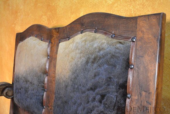 Double Hoja Spanish Leather Bench, Spanish Bench