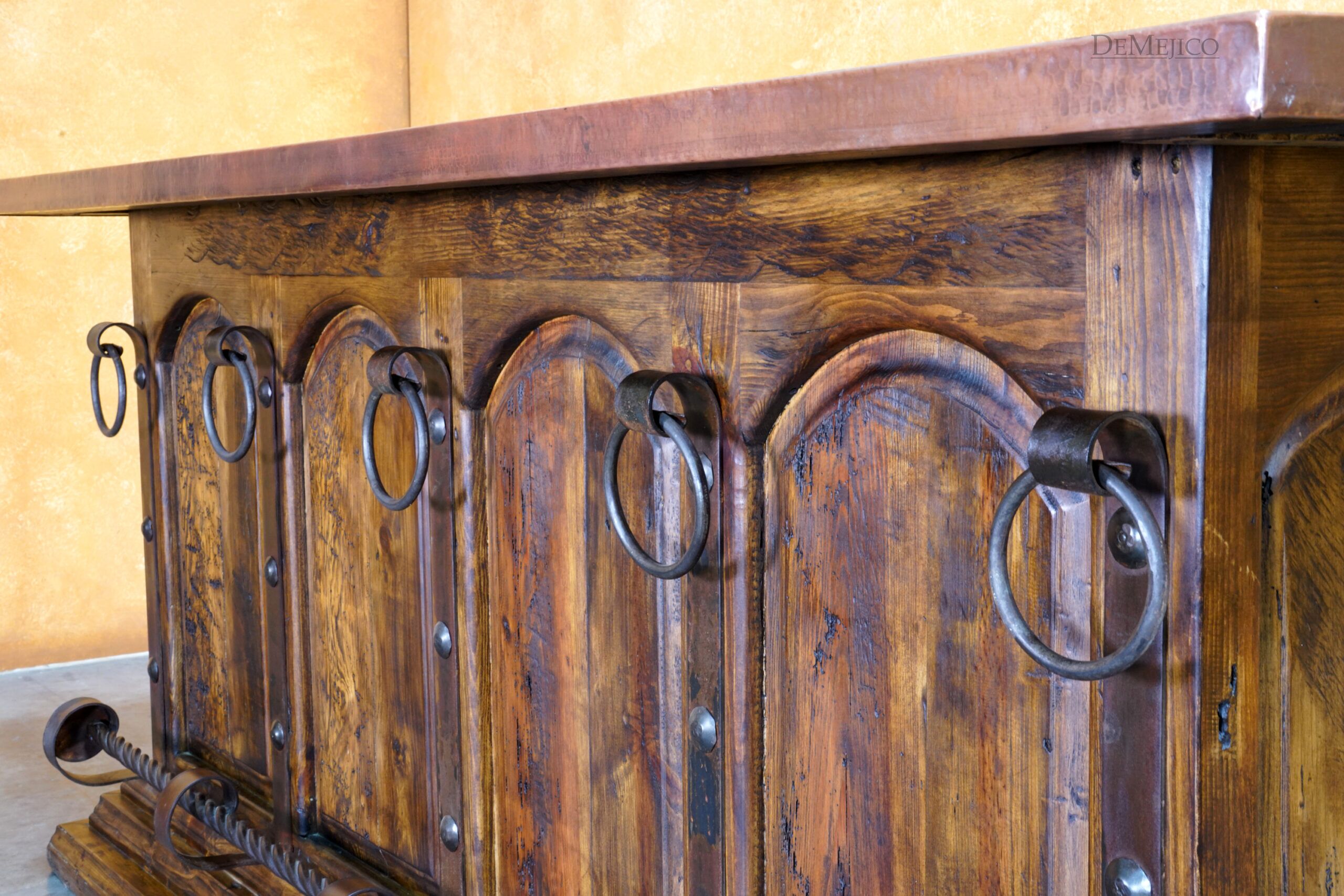 Copper Barra Santos, Rustic Style Bar, Spanish Bar, Copper Top Bar
