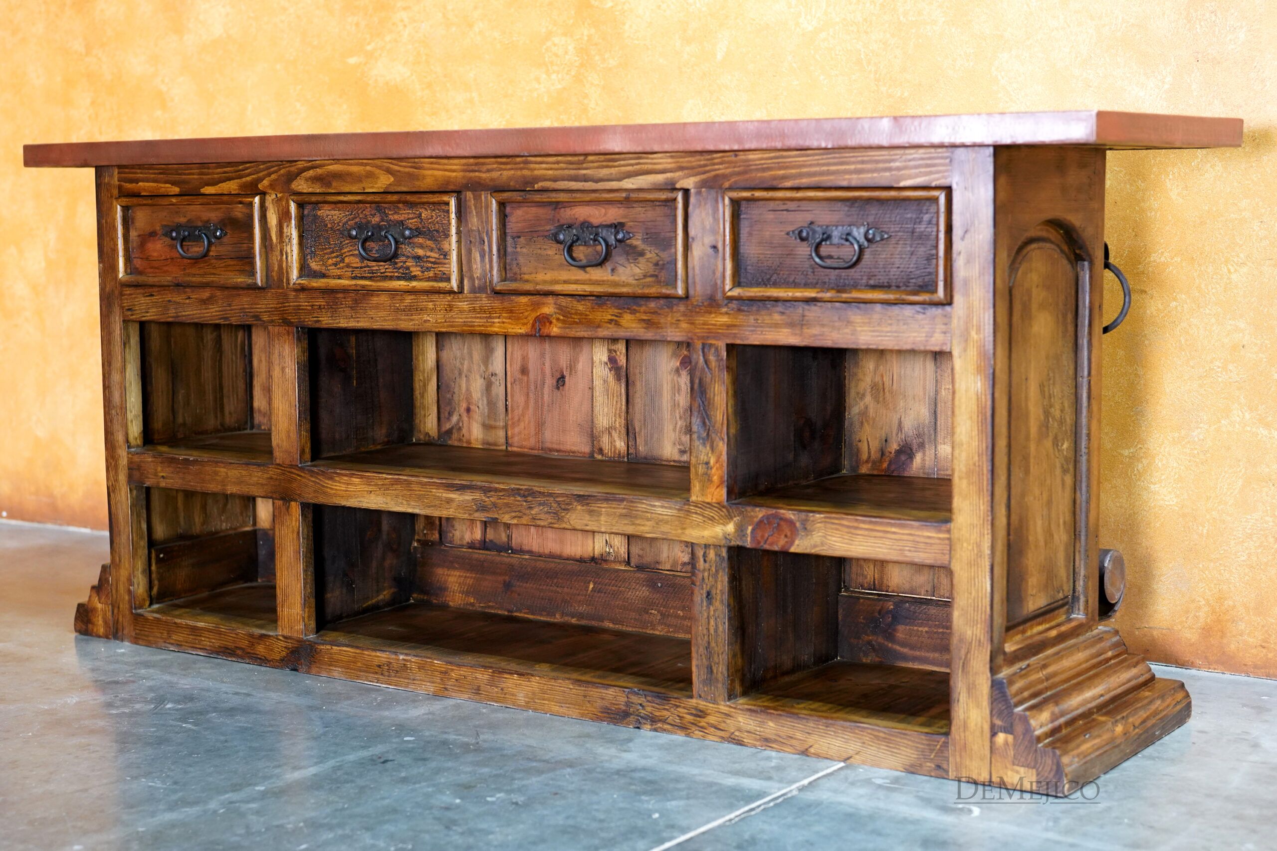Copper Barra Santos, Rustic Style Bar, Spanish Bar, Copper Top Bar