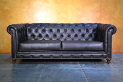 Sofa Elegante Cafe, Spanish Style Sofa, Brown Leather Sofa