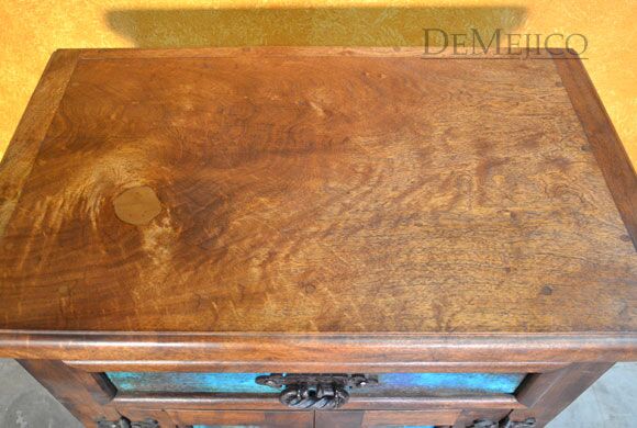Mesquite Chapital Spanish Style Nightstands, Southwest Nightstand