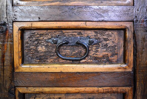3 Drawer Hacienda Nightstand, Old World Nightstand, Rustic Nightstand