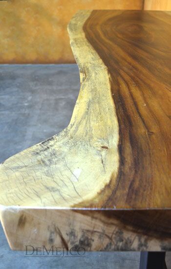 Modern Live Edge Console Table, Rustic Console Table, Live Edge Table, Natural Wood Console Table